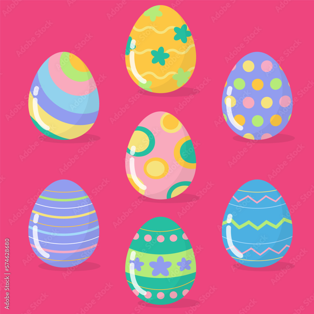 colorful isolated easter egg