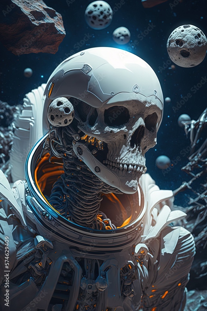 Astronaut Among the Asteroids Astronaut Among the Asteroids