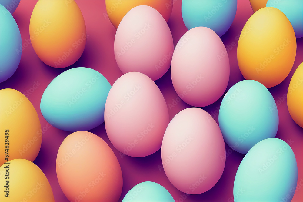 easter eggs, Generative AI Art Illustration 01 easter eggs, Generative AI Art Illustration 01
