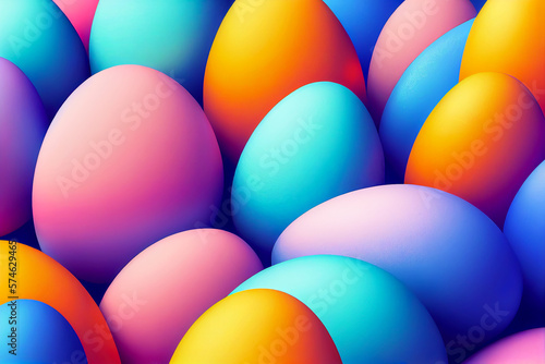 easter eggs, Generative AI Art Illustration 04