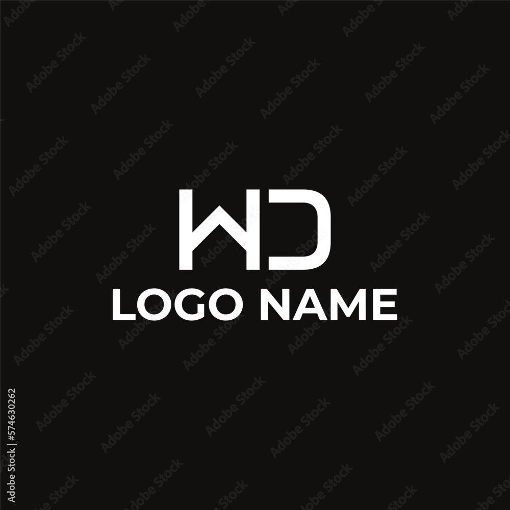 Vector abstract monogram letter HD logo design