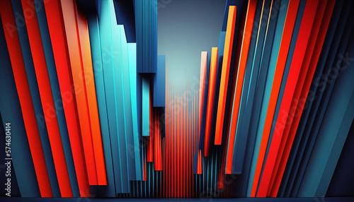 Abstract background with lines for data visualization. Generative AI