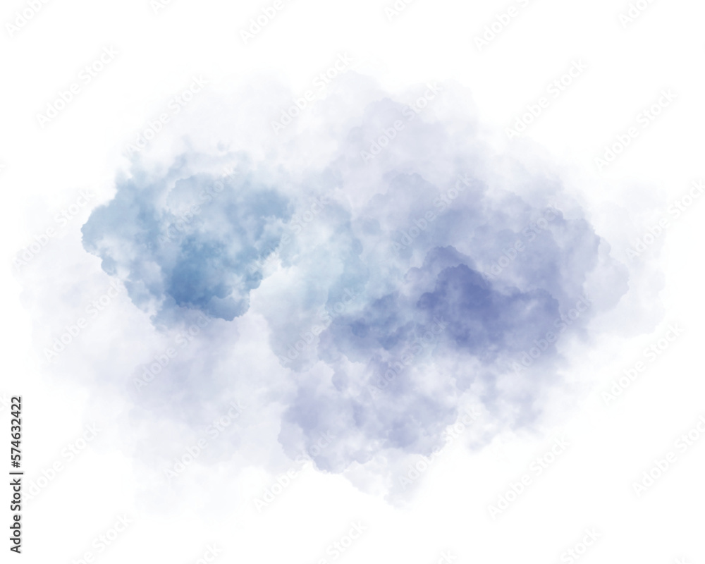 Ink blue color blot on PNG transparent abstract background. Abstract hand drawn watercolor clouds. watercolor painting Ink blue color blot on PNG transparent abstract background. Abstract hand drawn watercolor clouds. watercolor painting