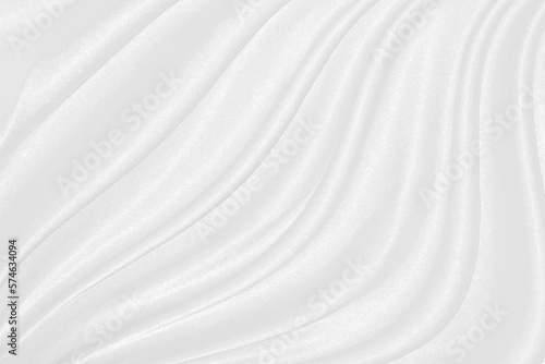 white and gray fabric cloth background. © buraratn