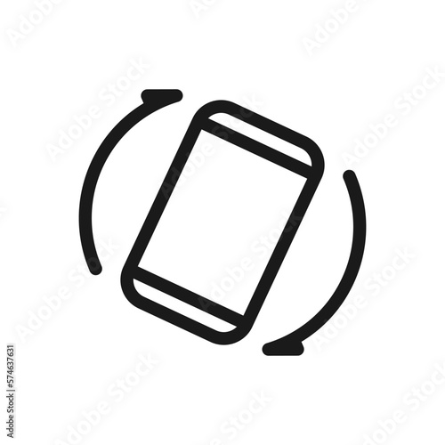 Mobile rotation icon, device rotate symbol