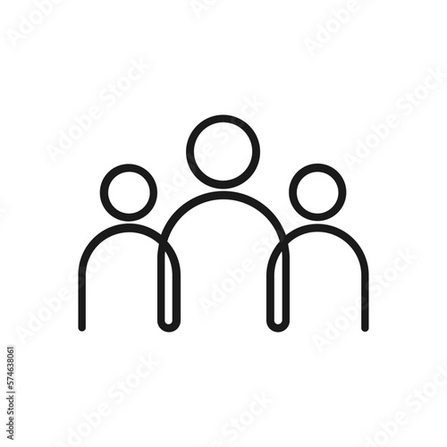 People Icon Vector Design Template Illustration In Trendy Flat Style