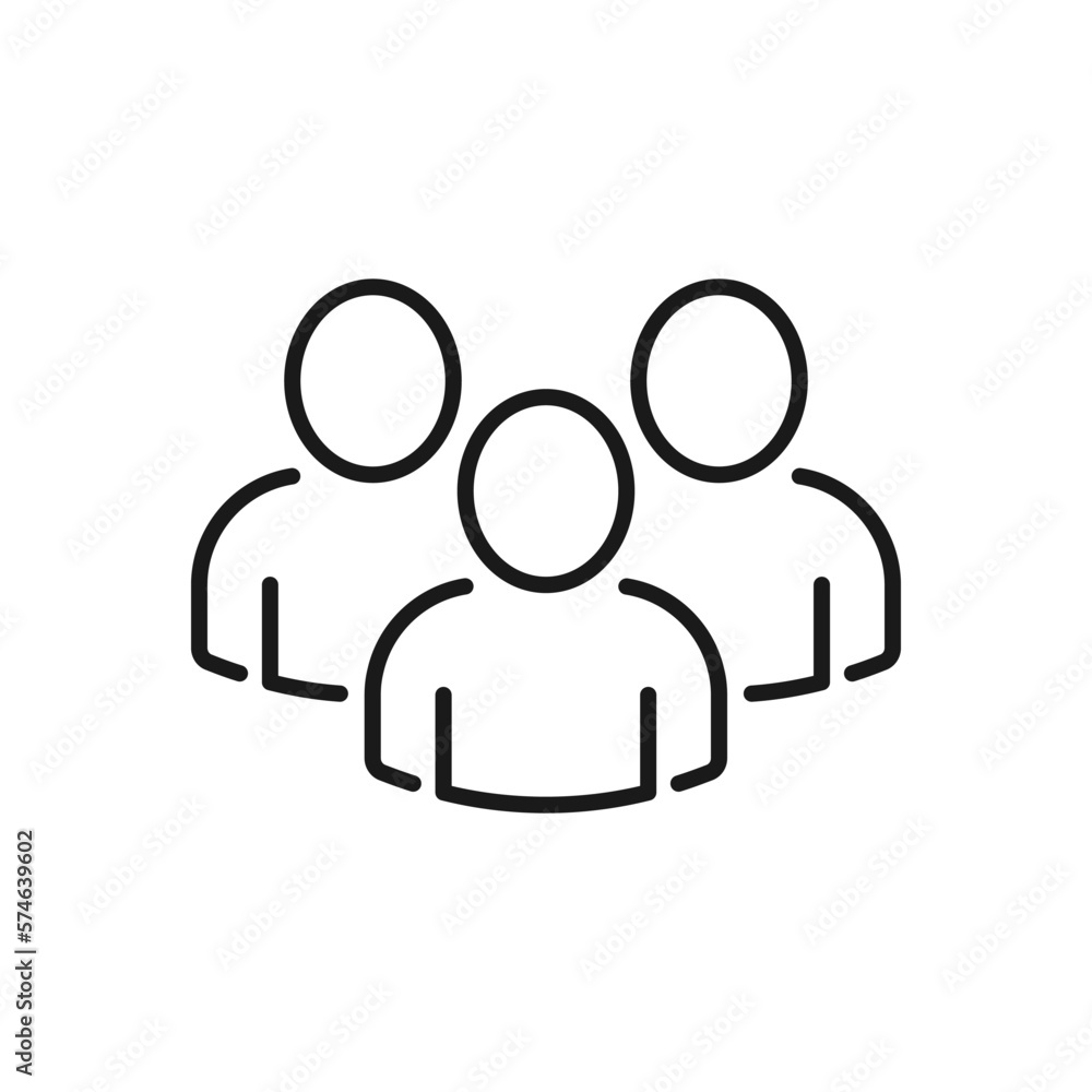 People Icon Vector Design Template Illustration In Trendy Flat Style People Icon Vector Design Template Illustration In Trendy Flat Style