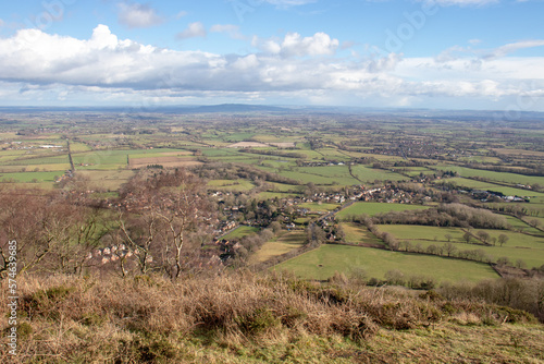 Springtime along the Malvern hills.