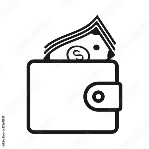 Wallet payment icon,