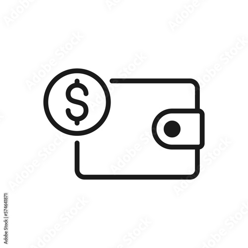 Wallet payment icon,