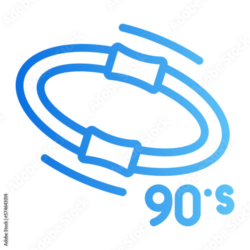 hula hoop gradient icon