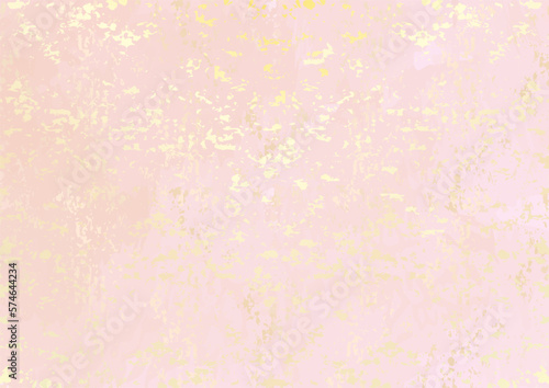金箔と和紙風の桜色のアブストラクト背景素材