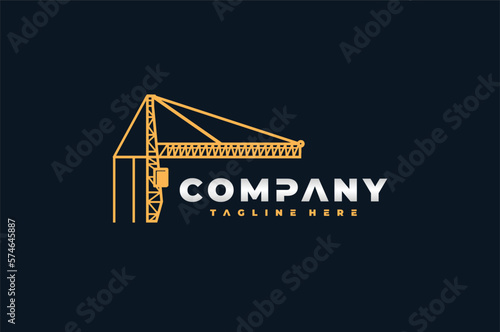 crane cargo yellow logo