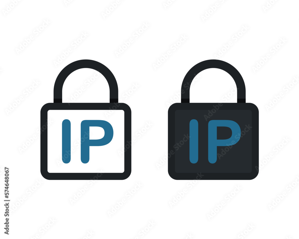 Ip protection icon. Illustration vector