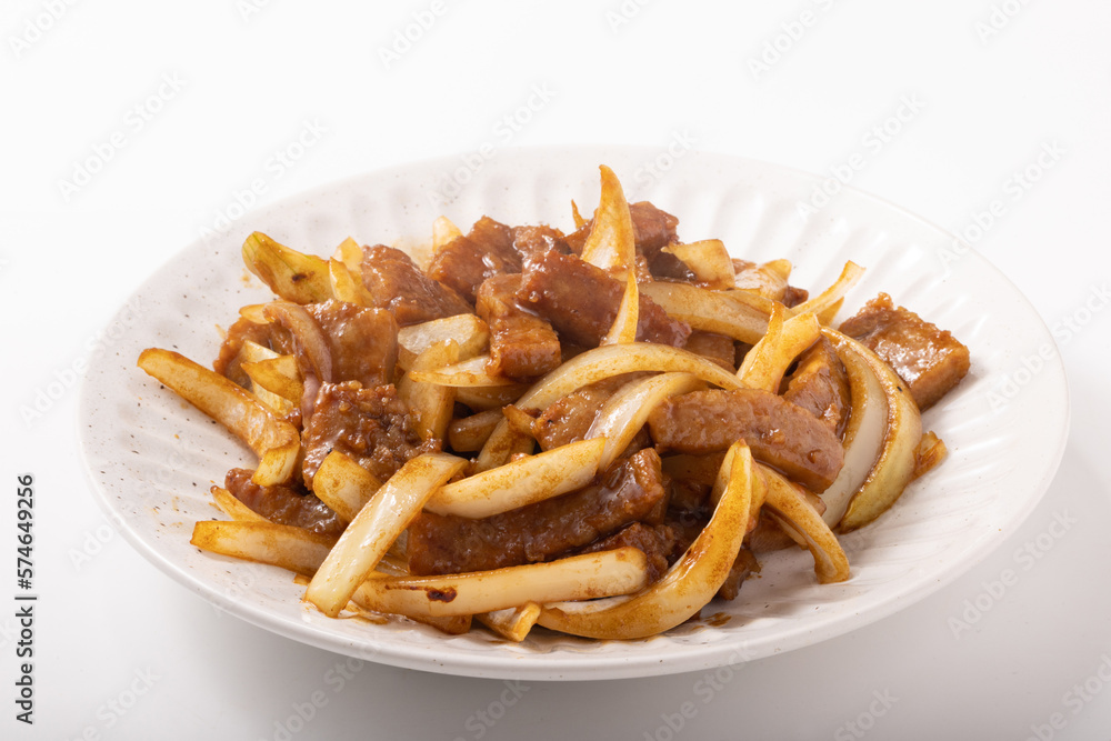 牛肉と玉ねぎのオイスター炒め 牛肉と玉ねぎのオイスター炒め