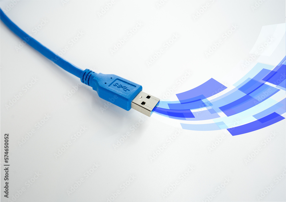 USB3.0ケーブル - obrazy, fototapety, plakaty 