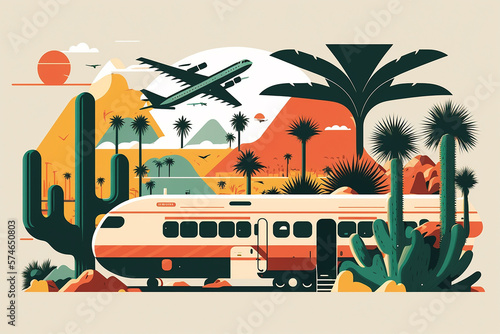 vector ilustração viagem de férias  © Alexandre
