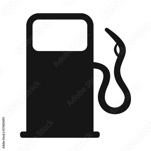 fuel pump black vector icon design