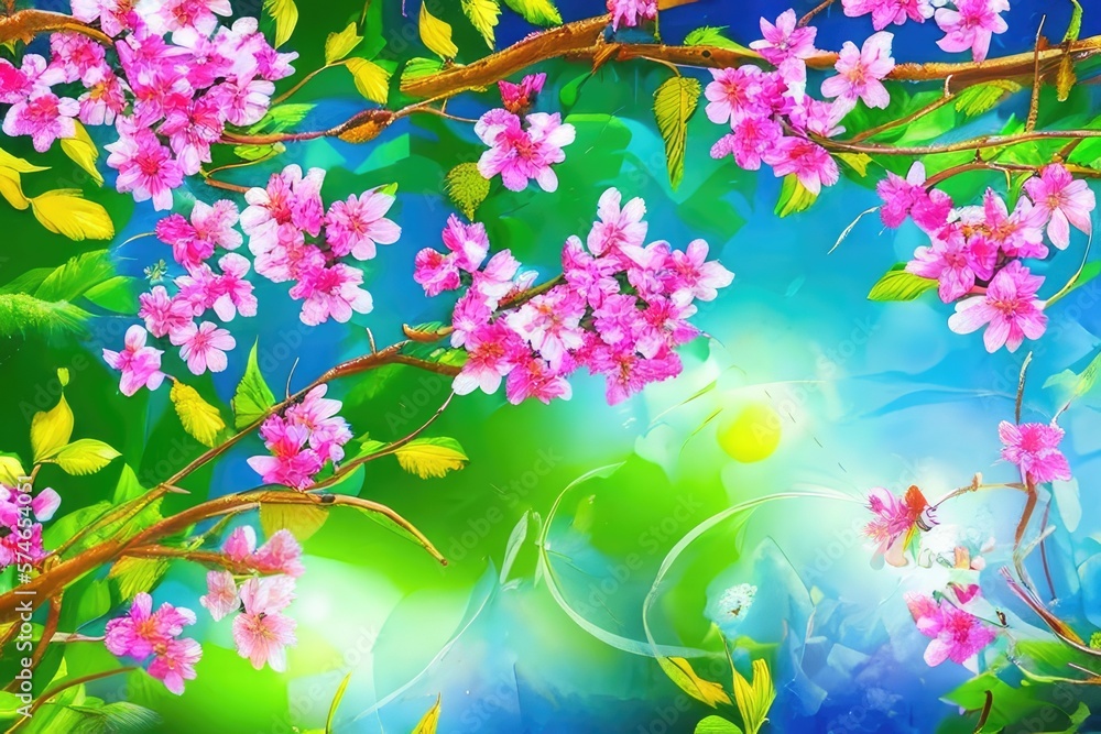 Spring background Spring background
