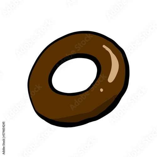 シンプルなドーナツのイラスト