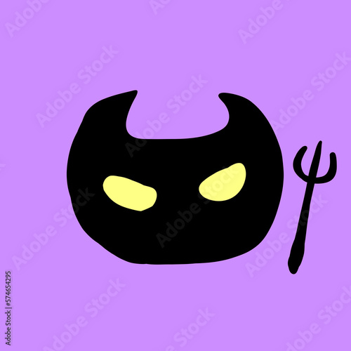 シンプルな悪魔のイラスト