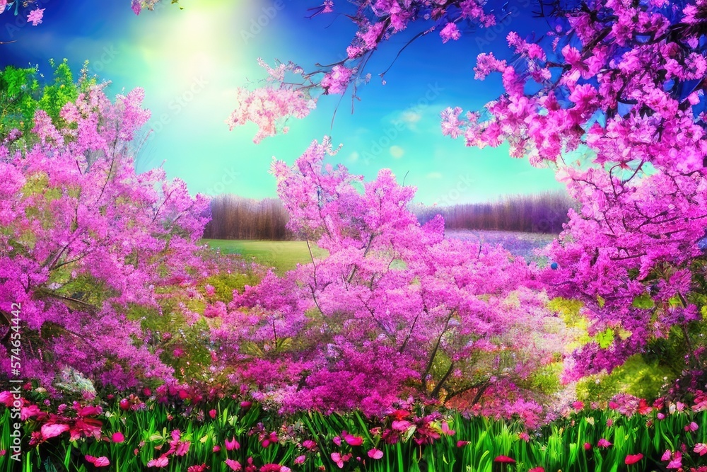 Naklejka premium Spring background