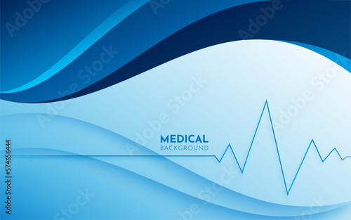 Modern medical healty background vector. Abstract medical design background vector