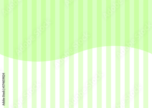 背景 ストライプ 二色 波線 緑