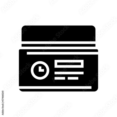 anti aging cream product glyph icon vector illustration