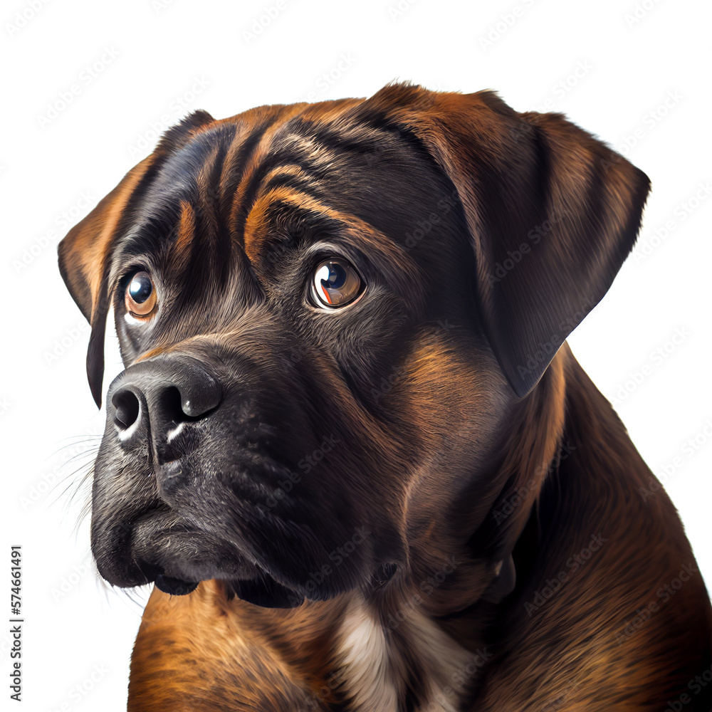 portrait of an bulldog generative AI
