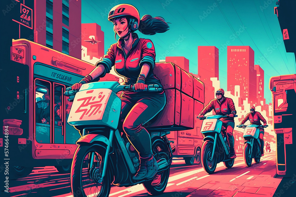 Next-Gen Delivery Services: A Look at Generative AI-Driven Cyclists ...