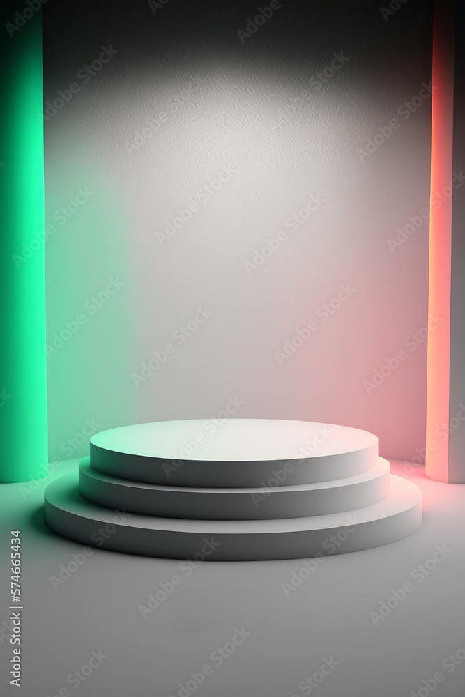 Fototapeta premium A colorful and engaging podium illustration that is sure to impress your audience
