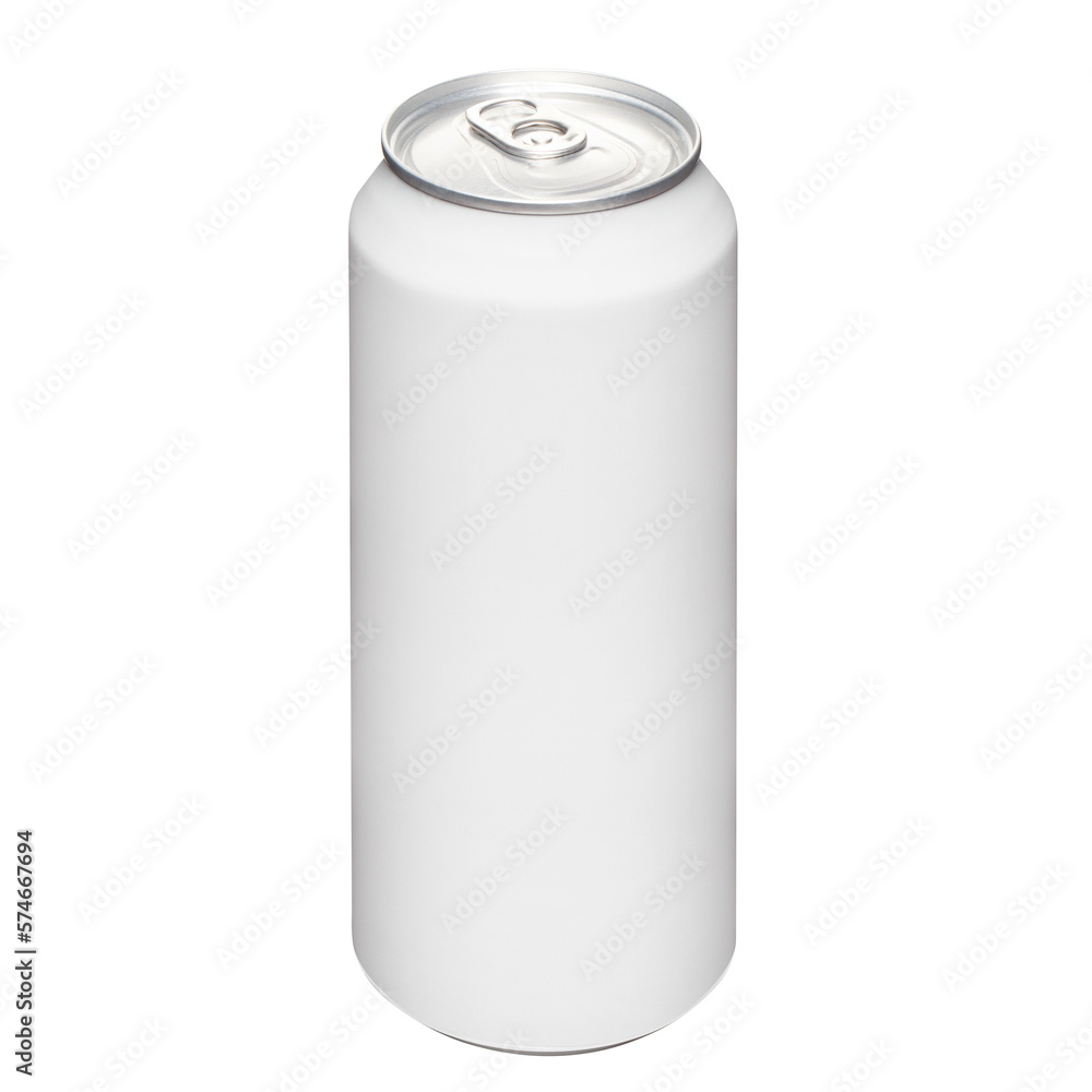 White aluminium can cut out White aluminium can cut out