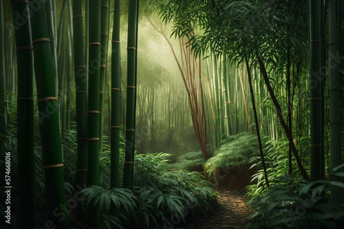 Landscape of an Asian bamboo forest © Alcuin