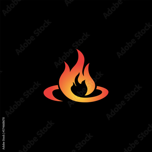 fire vector illustration for icon,symbol or logo. fire template logo 