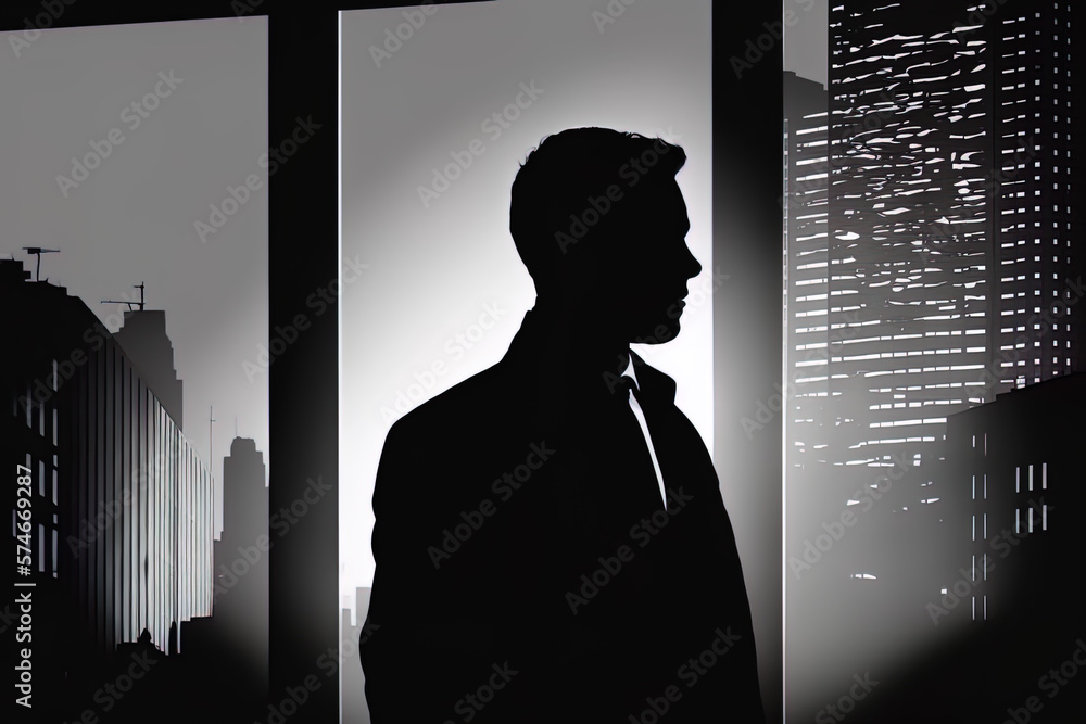 Silhouette of a Businessman