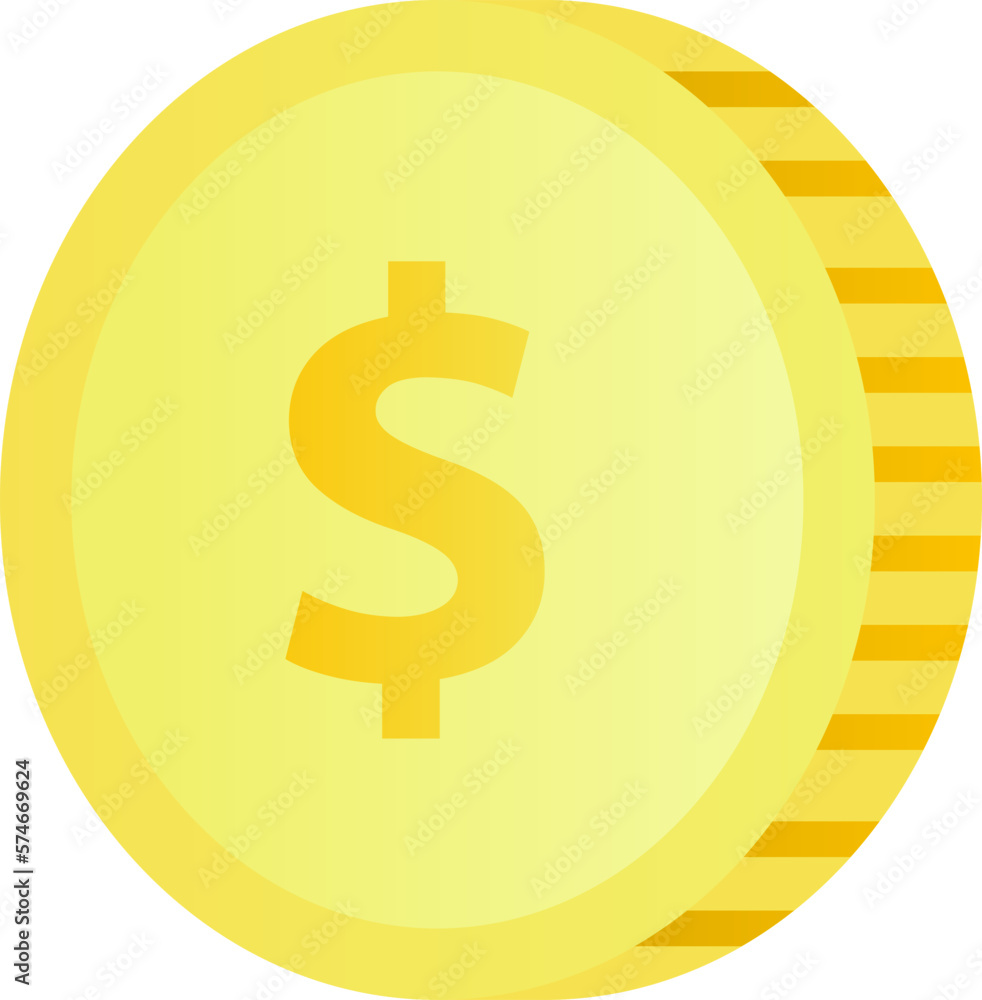 Gradient icon of realistic coin clip art with shiny golden color for design graphic. 3d vector illustration for business, finance, wealth, market, shop, payment or economy graphic resource Gradient icon of realistic coin clip art with shiny golden color for design graphic. 3d vector illustration for business, finance, wealth, market, shop, payment or economy graphic resource