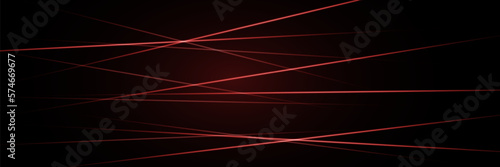 Abstract laser beams of light. Isolated on a black background. Vector illustration eps 10.