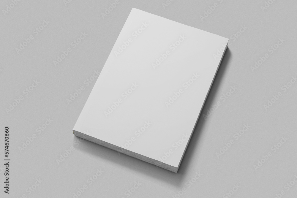 empty close softcover paperback vertical a5 book realistic mockup template 3d rendering illustration empty close softcover paperback vertical a5 book realistic mockup template 3d rendering illustration
