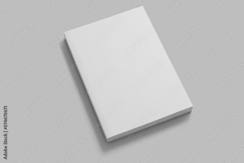 empty close softcover paperback vertical a5 book realistic mockup template 3d rendering illustration empty close softcover paperback vertical a5 book realistic mockup template 3d rendering illustration
