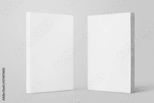 Foto blank close softcover paperback vertical a5 book realistic mockup template 3d re