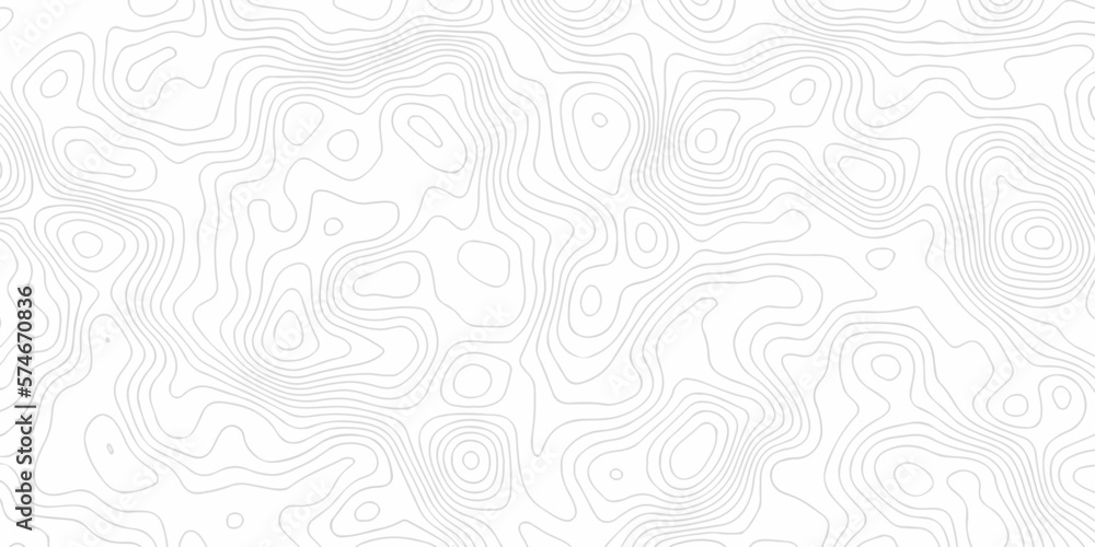 Topographic map. Geographic mountain relief. Abstract lines background. Contour maps. Vector illustration, Topo contour map on white background, Topographic contour lines vector map seamless pattern.