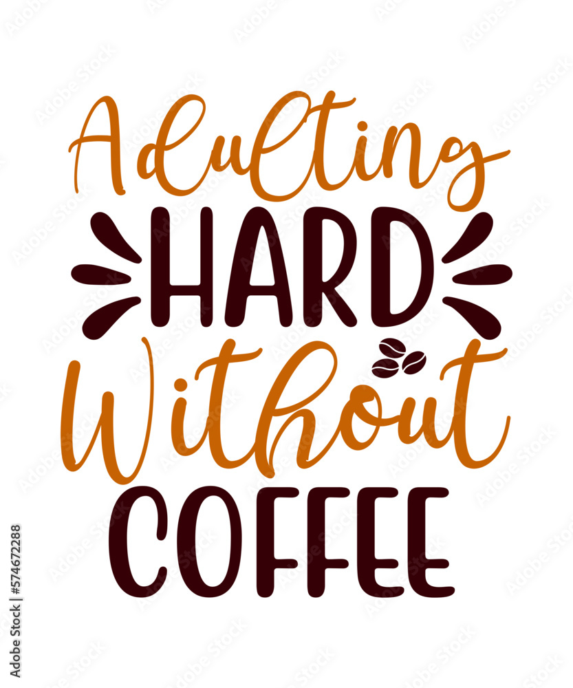 Fototapeta premium Coffee svg, coffee lover svg, free coffee svg cut files