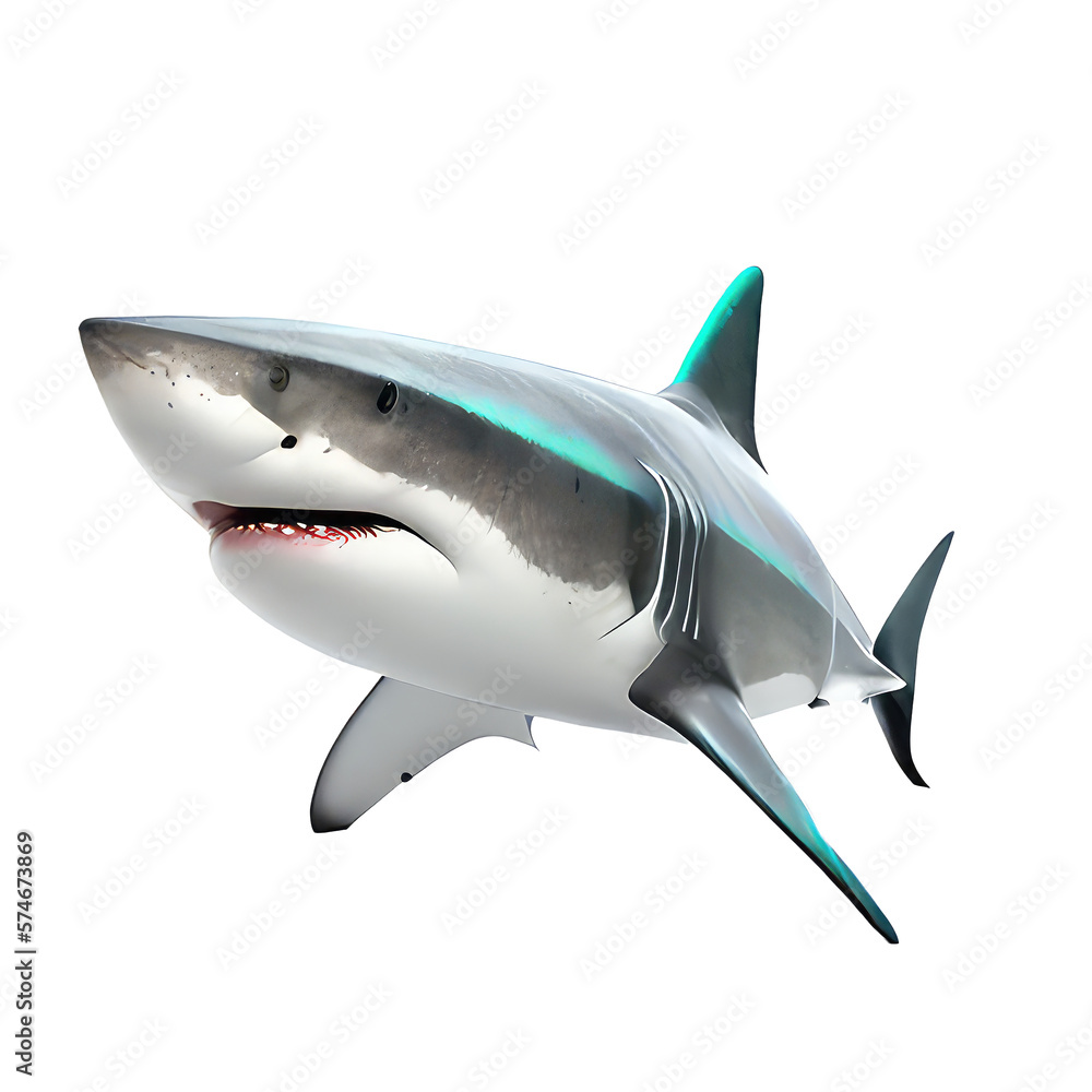 shark isolated on white shark isolated on white