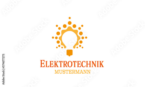 Elektriker Logo , Elektroinstallateur Logo , Elektrotechniker Logo , Handwerker logo	