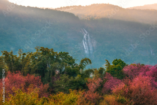 Siriphum Waterfall at Doi Inthanon National Park Chiang Mai Thailand. photo