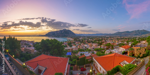 Fototapeta Naklejka Na Ścianę i Meble -  Palermo, Sicily, Italy in the Mondello Borough