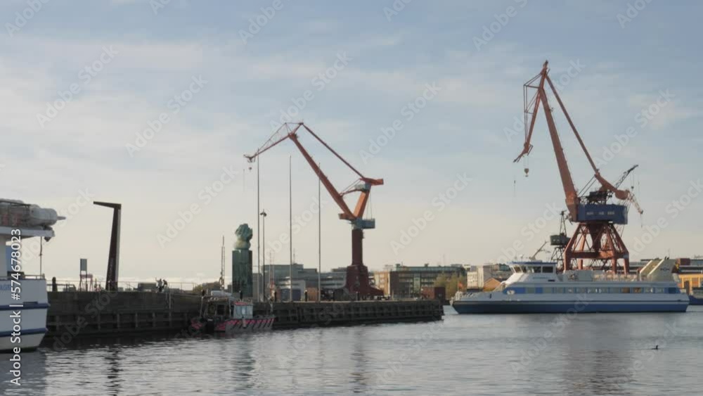 City Ferry Arriving Stenpiren Transport Hub, Gothenburg, Sweden City Ferry Arriving Stenpiren Transport Hub, Gothenburg, Sweden