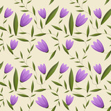 Floral seamless pattern. Beautiful spring design from vector illustrations with a slight gradient.