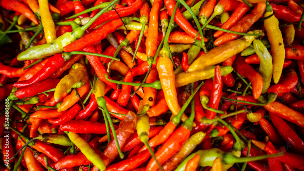 Chili sold in traditional markets Chili sold in traditional markets